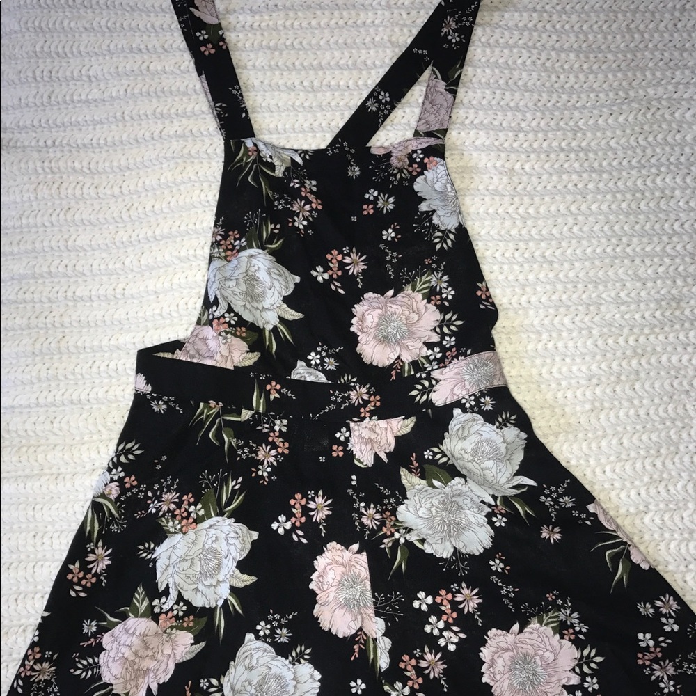 Floral overalls